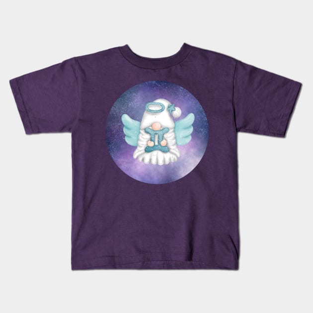 Angel Astro Gnomes Gemini Kids T-Shirt by PurpleSpiritZone